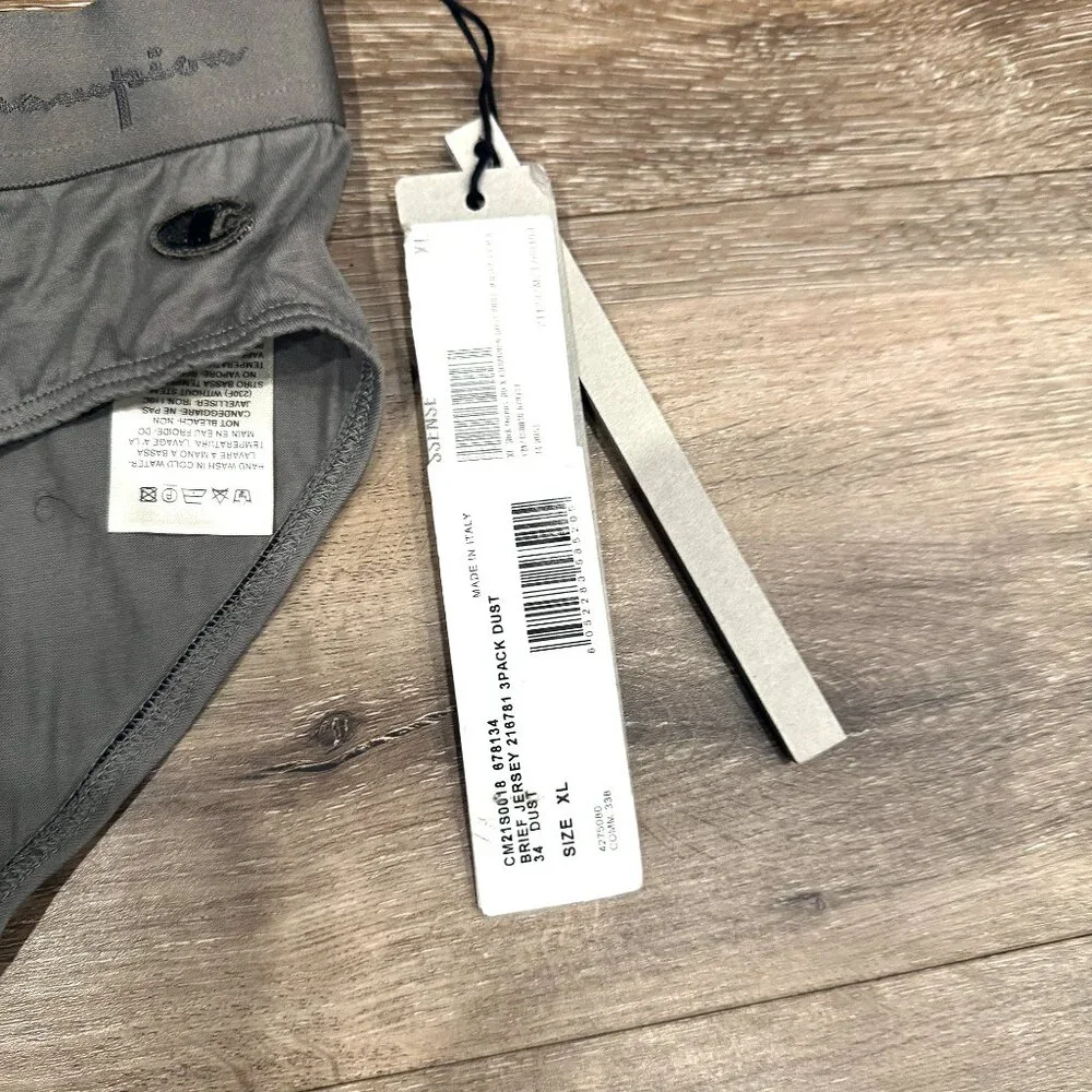 RICK OWENS WHITE CHAMPION EDITION ORGANIC COTTON BRIEF UNDERWEAR L SIGNATURE - Picture 3 of 5